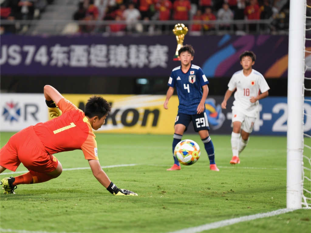 中国U15东亚杯夺冠，点球大战4-2力克日本，章琮玺神勇两扑点